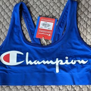 NWT Champion Surf the Web Blue Sports Bra - Large